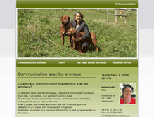 Tablet Screenshot of parlerauxanimaux.ch